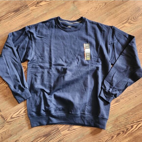 🔸️NWT Athletic Works Blue Sweatshirt Medium - Picture 3 of 11